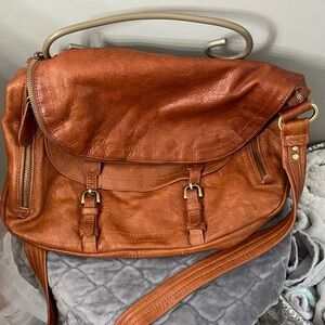 Sabina leather messenger/tote/satchel bag